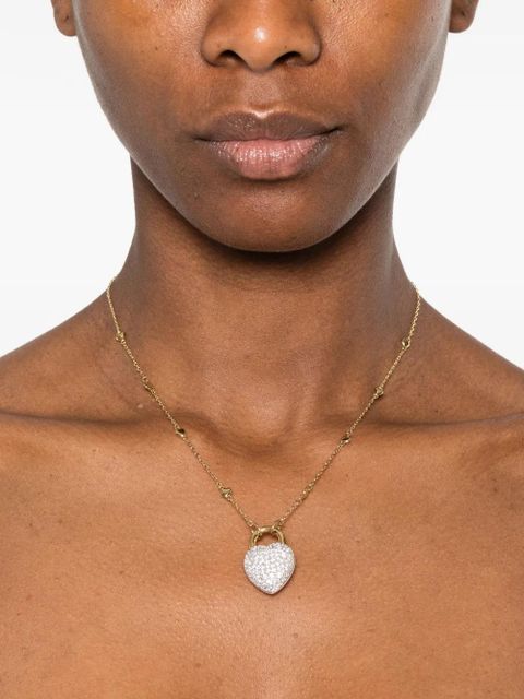 Swarovski heart-pendant necklace - Gold - zdjęcie produktu nr 2