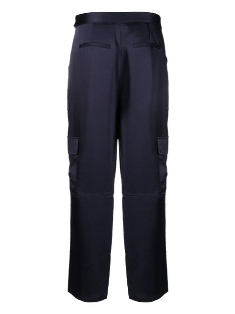 Simkhai tapered-leg satin trousers - Blue - zdjęcie produktu nr 2