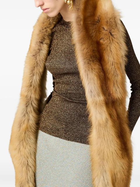 Miu Miu lamé skirt - Grey