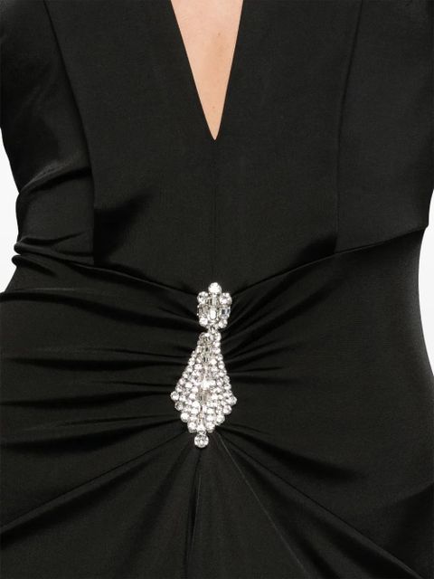 Victoria Beckham long-sleeved maxi dress - Black