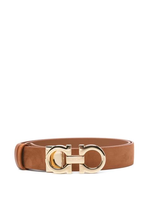 Ferragamo gancini suede belt - Brown - zdjęcie produktu nr 1