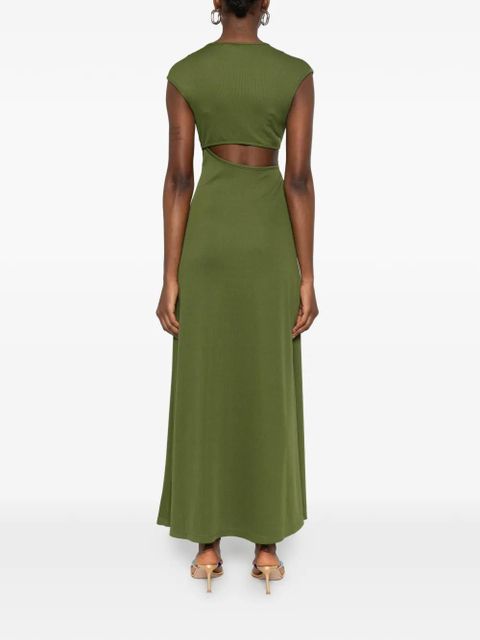 Christopher Esber cut-out ring-detail maxi dress - Green