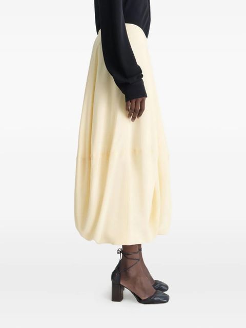 LEMAIRE balloon midi skirt - Yellow