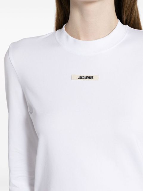 Jacquemus Le T-shirt Gros Grain top - White