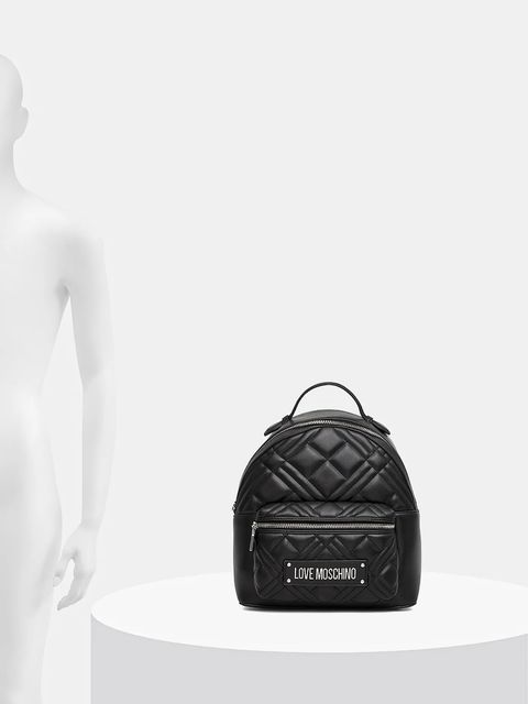 Love Moschino plecak damski kolor czarny mały gładki JC4148PP1NLA000B