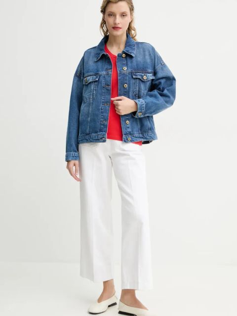 American Vintage t-shirt bawełniany damski kolor czerwony GAMI02DE25