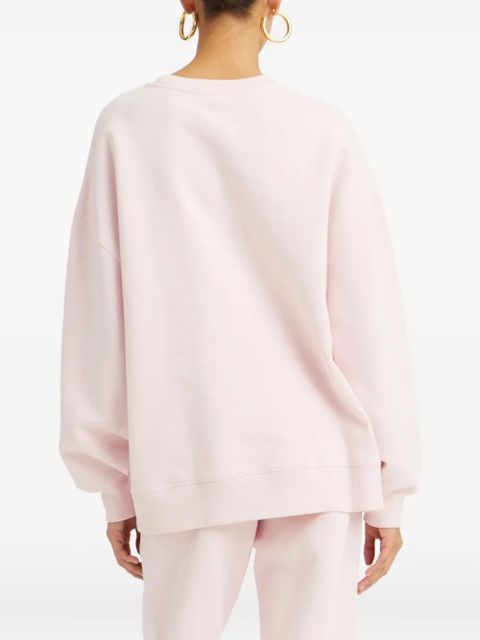 ROTATE BIRGER CHRISTENSEN logo embroidery sweatshirt - Pink