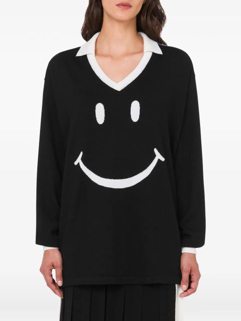 Moschino V-neck sweater - Black