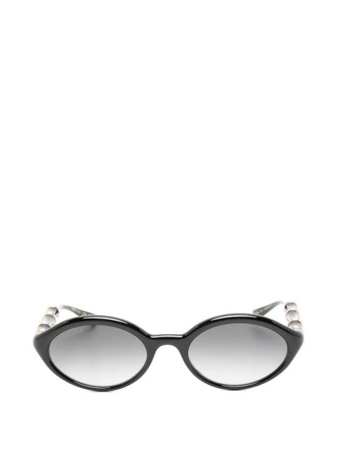 Gucci Eyewear oval-frame sunglasses - Black - zdjęcie produktu nr 1
