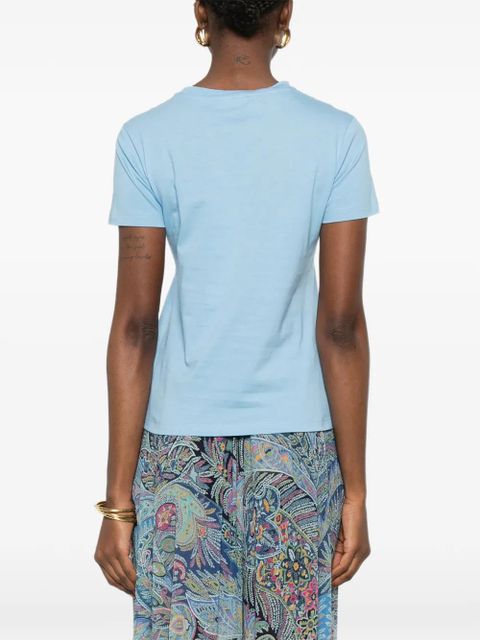 ETRO paisley print T-shirt - Blue