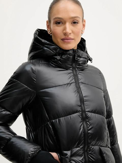 Geox kurtka SERILDA kolor czarny zimowa W5628F T3121