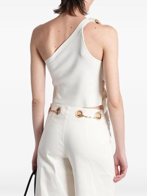Cult Gaia Valeria one-shoulder ring-detail top - White
