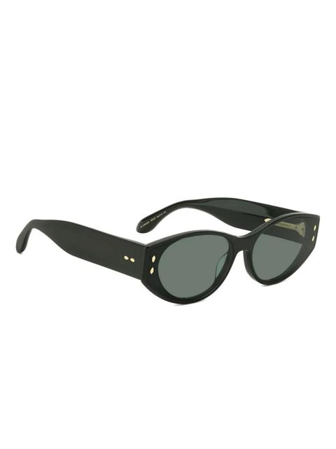 ISABEL MARANT oval-frame studded sunglasses - Black