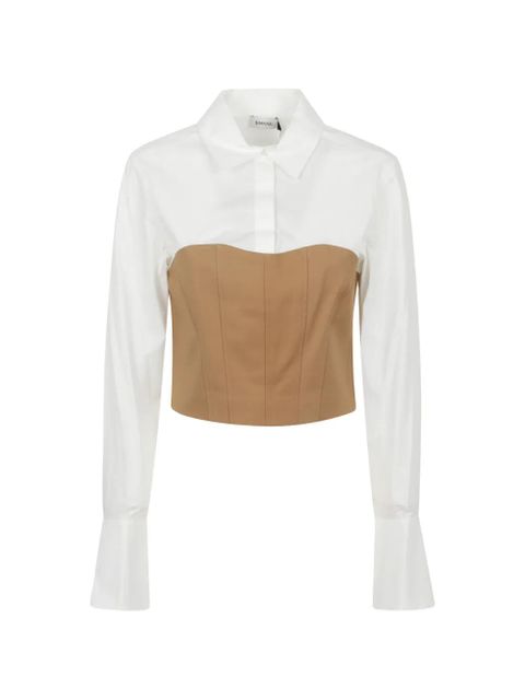 Simkhai Lidey corset-style panelled shirt - White - zdjęcie produktu nr 1