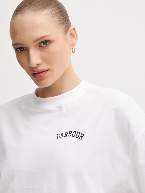 Barbour t-shirt bawełniany CLAYDON