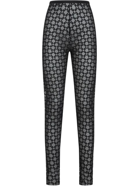 Givenchy logo-pattern leggings - Black - zdjęcie produktu nr 1