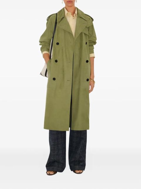 Burberry double-breasted belted trench coat - Green - zdjęcie produktu nr 2
