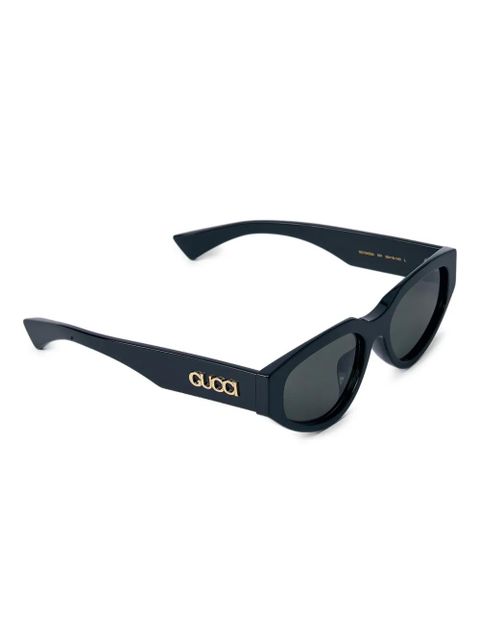 Gucci Eyewear logo-hardware rectangle-frame sunglasses - Black