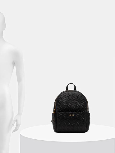Liu Jo plecak damski kolor czarny mały gładki AF5333.E0778