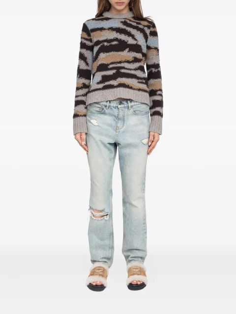 Zadig&Voltaire Malty patterned crew-neck sweater - Brown - zdjęcie produktu nr 2