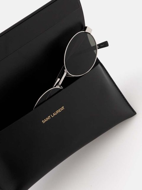 Saint Laurent okulary przeciwsłoneczne damskie kolor srebrny SL 692
