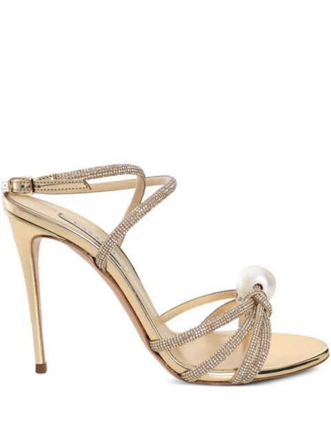 Casadei 100mm Julia Labuan sandals - Gold - zdjęcie produktu nr 1
