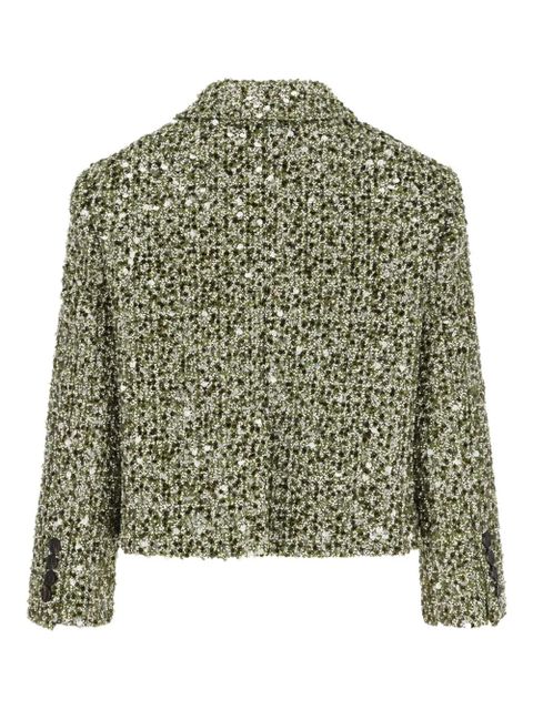 Gucci sequin-embellished jacket - Green