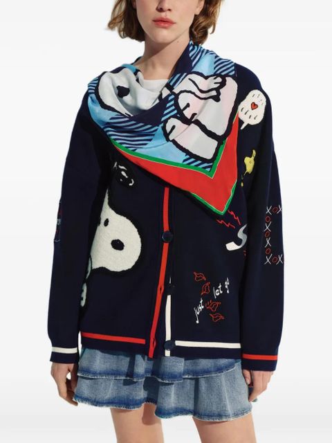 Essentiel Antwerp Peanuts™ graphic-print V-neck cardigan - Blue - zdjęcie produktu nr 2