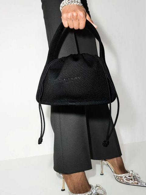 Alexander Wang small Ryan ribbed tote bag - Black - zdjęcie produktu nr 2