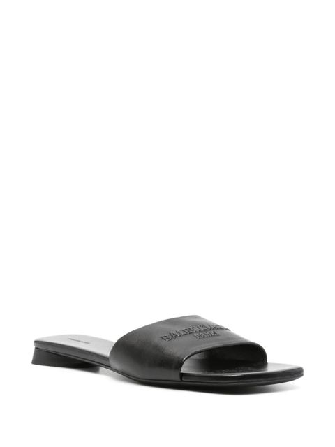 Balenciaga Duty Free leather sandals - Black - zdjęcie produktu nr 2