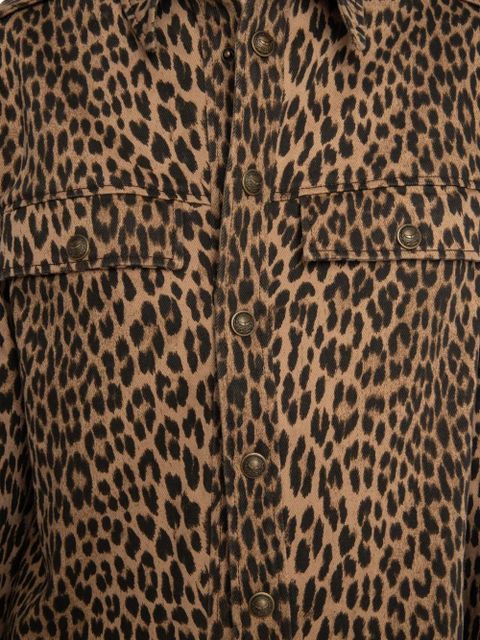 Zadig&Voltaire leopard-print button-fastening shirt - Brown