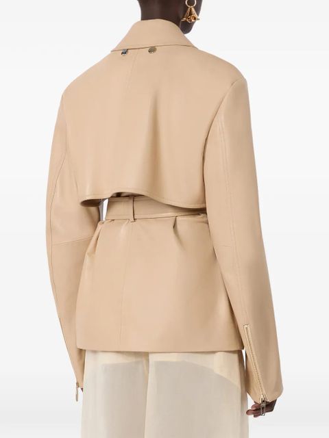Sportmax leather two-piece jacket - Neutrals
