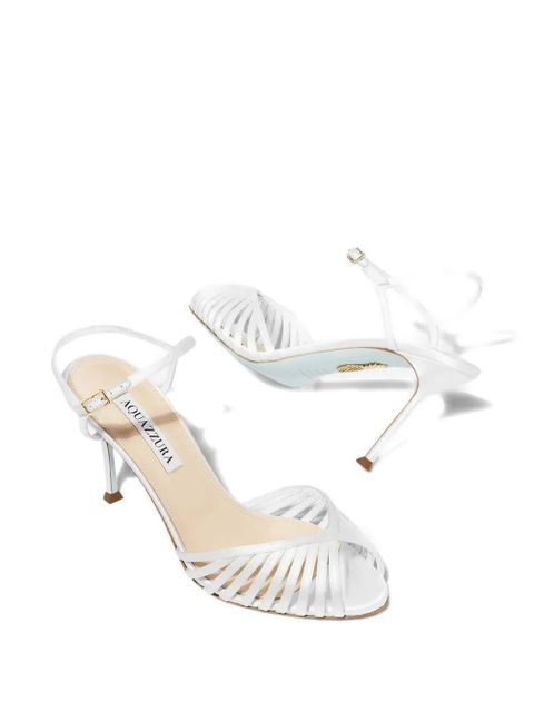 Aquazzura Hold Me white sandals
