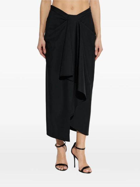 Givenchy draped midi skirt - Black