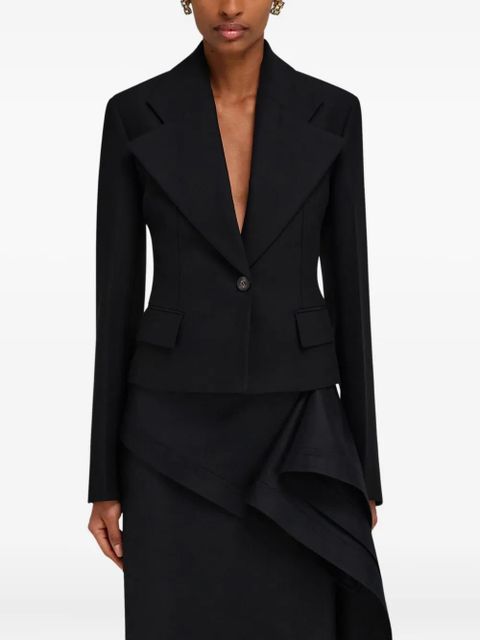 Ferragamo cropped blazer - Black