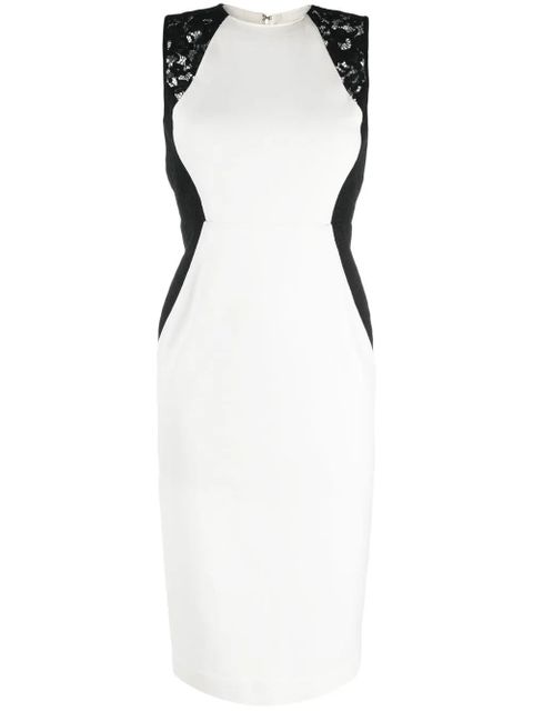 TWINSET lace-detail sleeveless midi dress - White - zdjęcie produktu nr 1