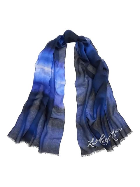 Lauren Ralph Lauren signature print scarf - Blue - zdjęcie produktu nr 1