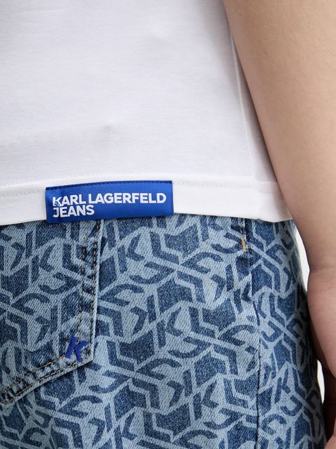 Karl Lagerfeld Jeans t-shirt damski kolor biały A2W17097