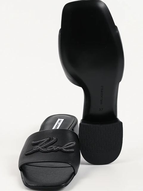 Karl Lagerfeld klapki skórzane Petalo Ii