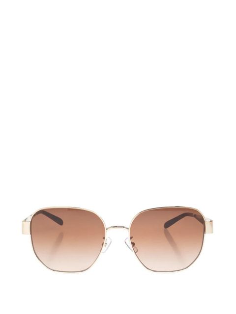 Tory Burch logo geometic sunglasses - Gold - zdjęcie produktu nr 1