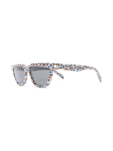 Saint Laurent Eyewear Sulpice marbled sunglasses - Blue - zdjęcie produktu nr 2