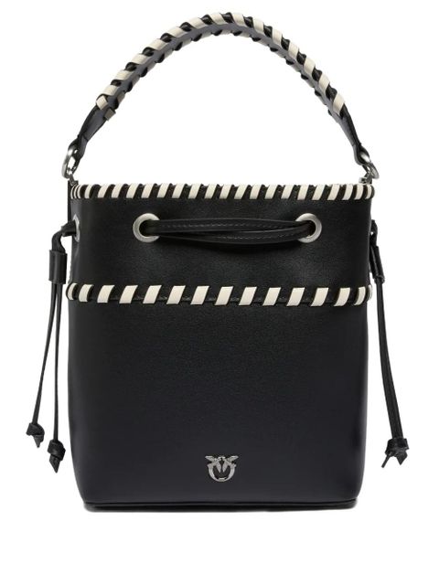 PINKO braided-trim bucket bag - Black - zdjęcie produktu nr 1
