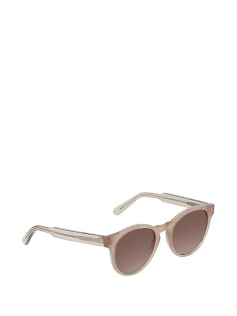 Ferragamo full rim round sunglasses - Neutrals - zdjęcie produktu nr 2