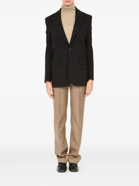 MM6 Maison Margiela single-button tailored blazer - Black