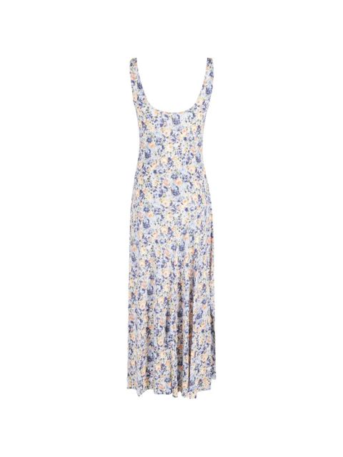 Ulla Johnson Yasna floral-print sleeveless maxi dress - Blue - zdjęcie produktu nr 2