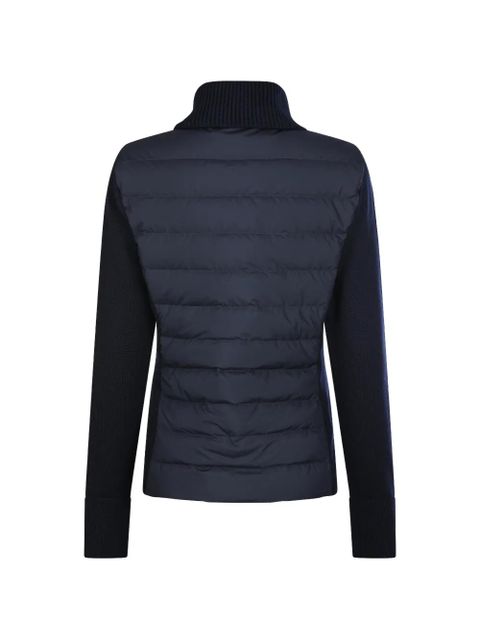 Moncler padded zip-up cardigan - Blue