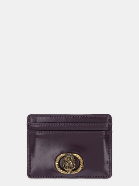 Kurt Geiger London etui na karty skórzane CHELSEA kolor fioletowy 4019790319 - zdjęcie produktu nr 1