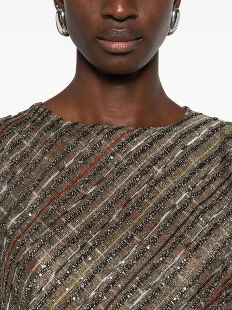Missoni sequin striped top - Grey - zdjęcie produktu nr 2