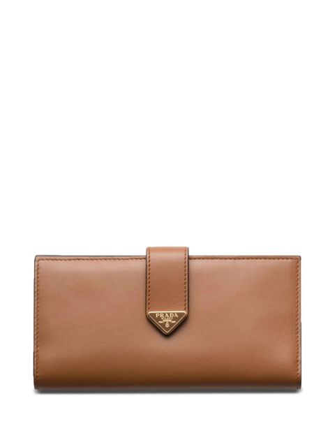 Prada large leather wallet - Brown - zdjęcie produktu nr 1