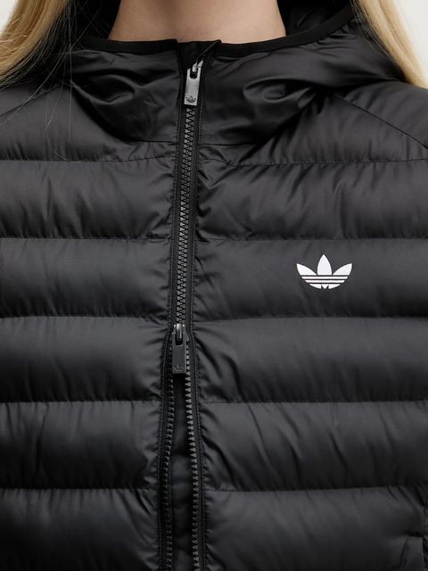 adidas Originals bezrękawnik Slim Vest kolor czarny przejściowy JX2943